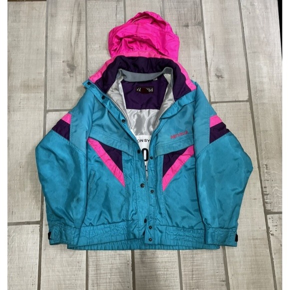 Vtg 80s 90s Ski Jacket Womens Nevica Ski Son Mobile Jacket Coat 6 - Picture 1 of 6